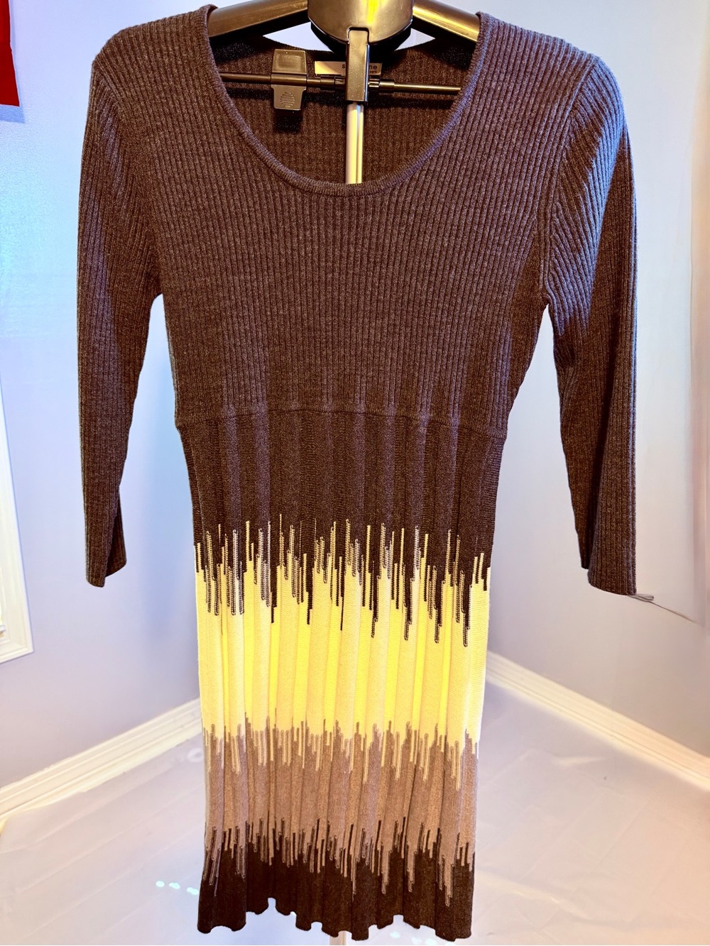 Studio One Ombre Ribbed Midi Dress